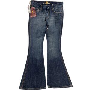 7 For All Mankind A Pocket Flare USA 27 Denim Jeans 28 x 32 NEW Dead Stock VTG